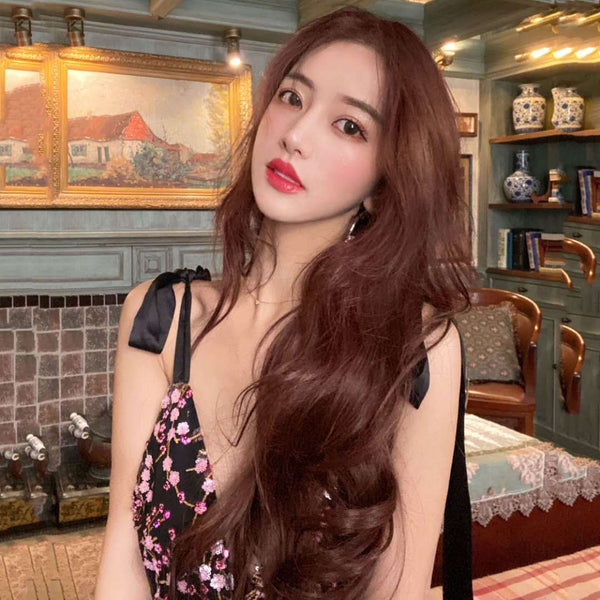 Fashion Attractive Chic Beauty Women Big Wave Wavy Long Curly Hair Daily Headgear Wig