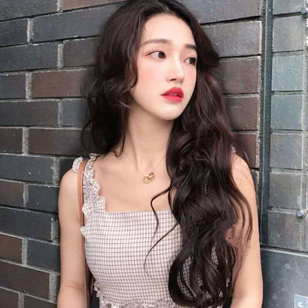 Fashion Attractive Chic Beauty Women Big Wave Wavy Long Curly Hair Daily Headgear Wig