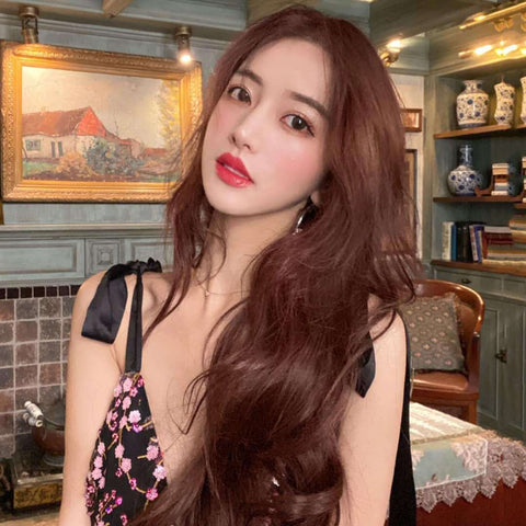 Fashion Attractive Chic Beauty Women Big Wave Wavy Long Curly Hair Daily Headgear Wig