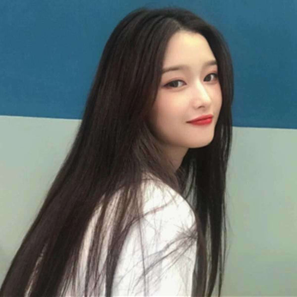 Cute Sweet Women Long Straight Hair Full Headgear Modeling Fashion Head Wigs