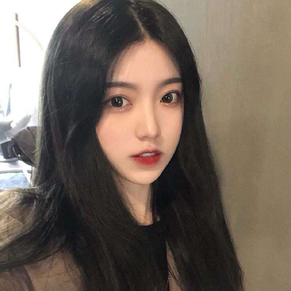 Cute Sweet Women Long Straight Hair Full Headgear Modeling Fashion Head Wigs