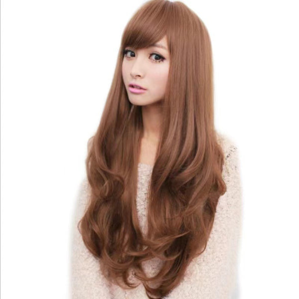 Women Natural Hair fashion Long Loose Wavy Fluffy Curly Full Front Wigs