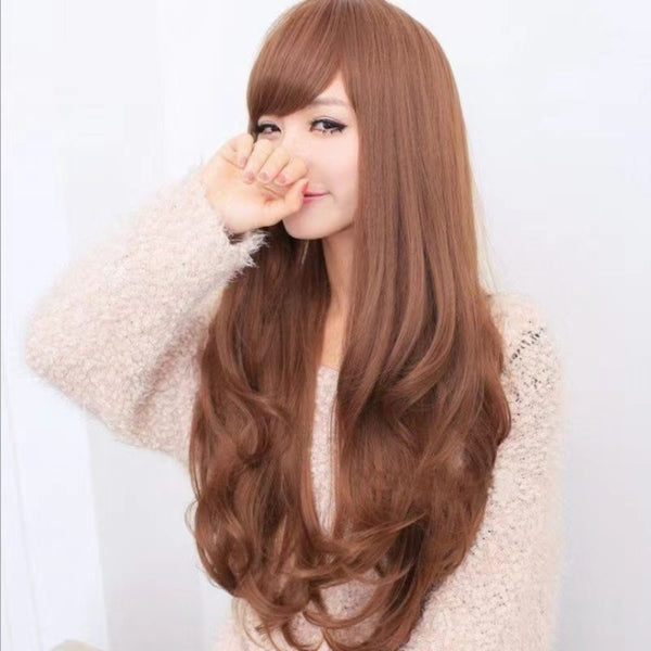 Women Natural Hair fashion Long Loose Wavy Fluffy Curly Full Front Wigs
