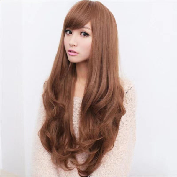Women Natural Hair fashion Long Loose Wavy Fluffy Curly Full Front Wigs