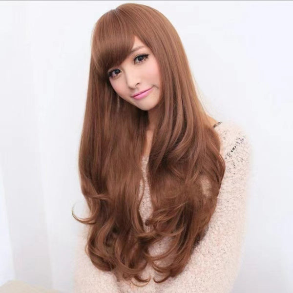 Women Natural Hair fashion Long Loose Wavy Fluffy Curly Full Front Wigs