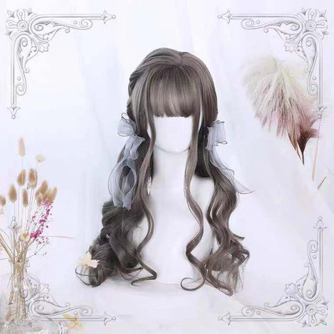 Women Cosplay Wig Hair Styling Long Loose Wavy Fluffy Curly Big Wave Party Wigs