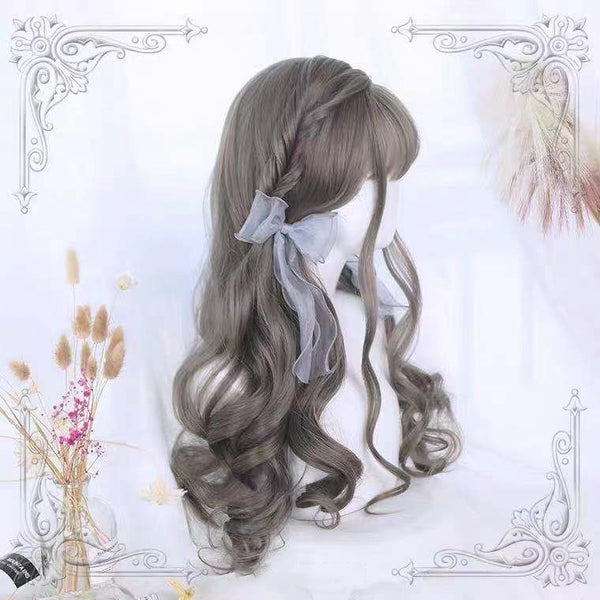 Fairy Summer Lolita Cosplay Wig Hair Styling Long Loose Wavy Fluffy Curly Big Wave Party Wigs