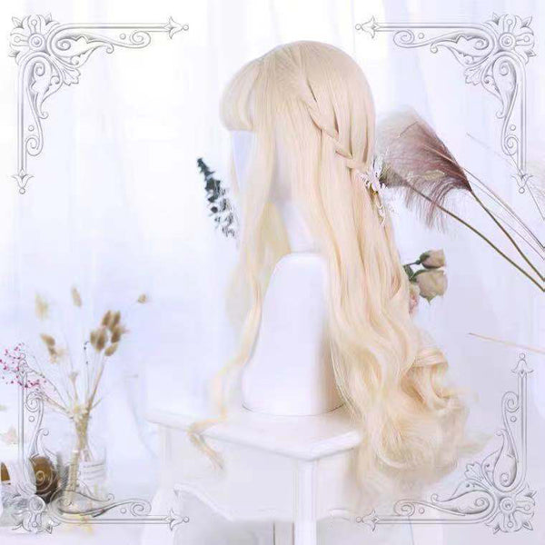 Fairy Summer Lolita Cosplay Wig Hair Styling Long Loose Wavy Fluffy Curly Big Wave Party Wigs