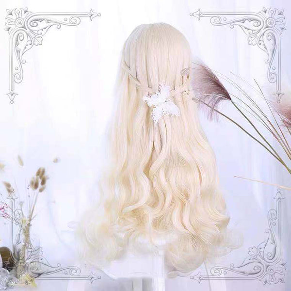 Fairy Summer Lolita Cosplay Wig Hair Styling Long Loose Wavy Fluffy Curly Big Wave Party Wigs
