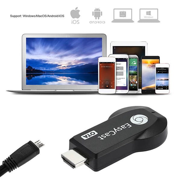 Full HD 1080P WiFi Wireless Display Dongle HDMI TV DLNA Airplay for Smart Phones