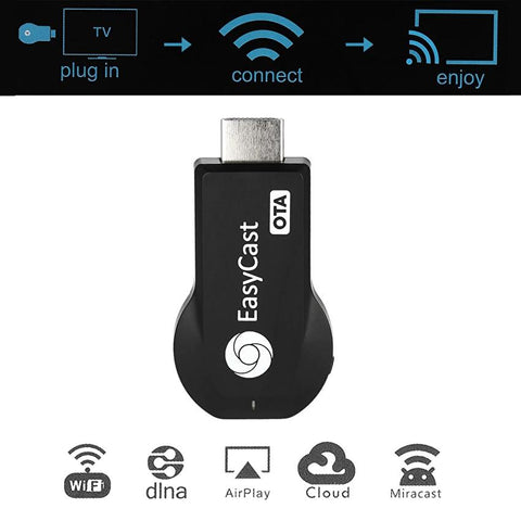Full HD 1080P WiFi Wireless Display Dongle HDMI TV DLNA Airplay for Smart Phones