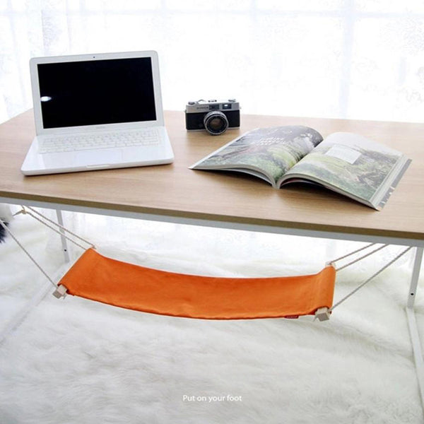 Portable Mini Office Home Adjustable Useful Foot Rest Stand Desk Feet Hammock