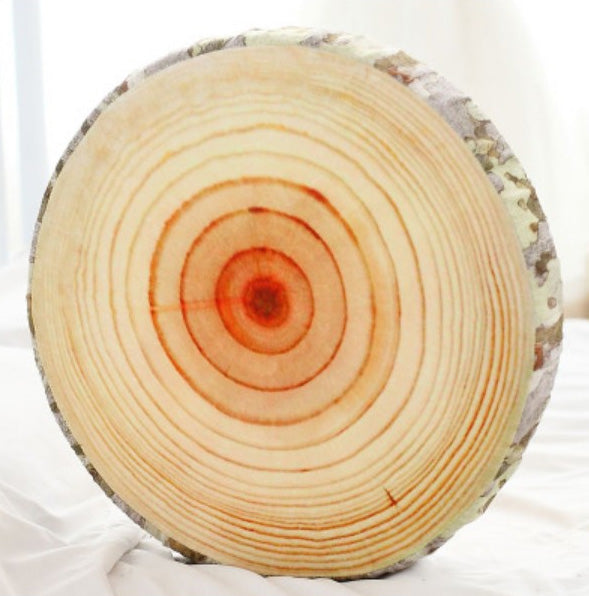 Home Children Room Decoration Cute Long Tree Stumps Style Sofa Cushion Sitting Throw Pillow