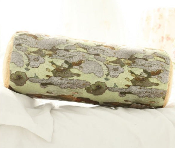 Home Children Room Decoration Cute Long Tree Stumps Style Sofa Cushion Sitting Throw Pillow