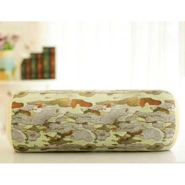 Home Children Room Decoration Cute Long Tree Stumps Style Sofa Cushion Sitting Throw Pillow
