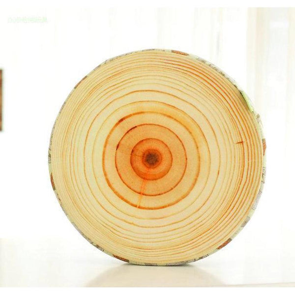 Home Children Room Decoration Cute Tree Stumps Style Sofa Cushion Sitting Throw Pillow