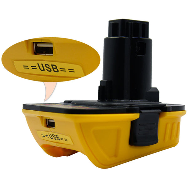 20V To 18V Battery Tool Converter USB Adapter For Dewalt Slide Li-Ion Battery