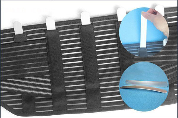 Adjustable Lumbar Support Belt Lower Back Waist Brace Gym Posture Muscle Pain Relief