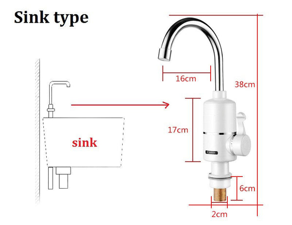 Electric Leakage Protection Plug Bathroom Kitchen Instant Hot Water Tap Electric