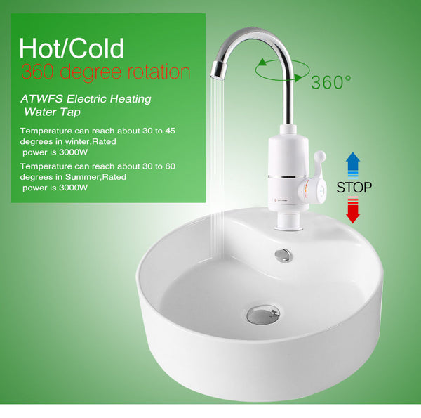 Electric Leakage Protection Plug Bathroom Kitchen Instant Hot Water Tap Electric