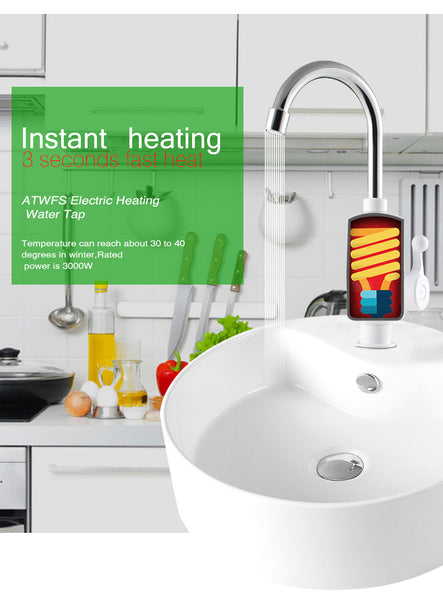 Electric Leakage Protection Plug Bathroom Kitchen Instant Hot Water Tap Electric