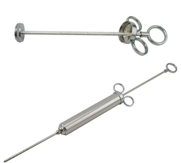4 Oz Stainless Steel Injector Turkey Food Meat Marinade Season Cooking Grill BBQ