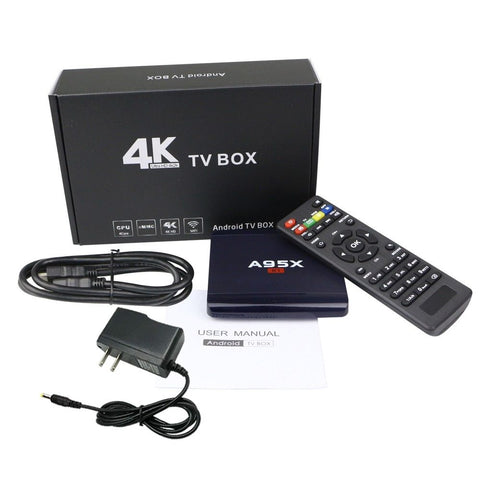 A95X TV HD Video Game Box 2.4GHz WIFI 4K Android 6.0 Watch Apps Facebook Youtube
