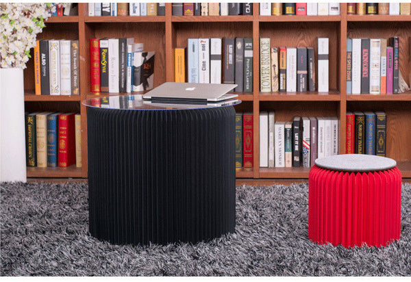 Home Furniture Modern Fold Foldable Round table Paper Design Waterproof Chair