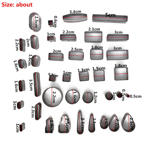 Leather Craft DIY Modeling Tool Shape Hole Hollow Cutter Punch Set Kit Handmade