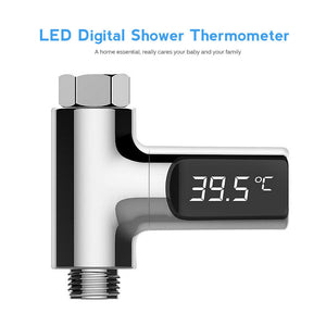 Waterproof LED Digital Shower Temperature Display Water Pipe Thermometer Monitor