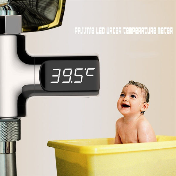 Waterproof LED Digital Shower Temperature Display Water Pipe Thermometer Monitor