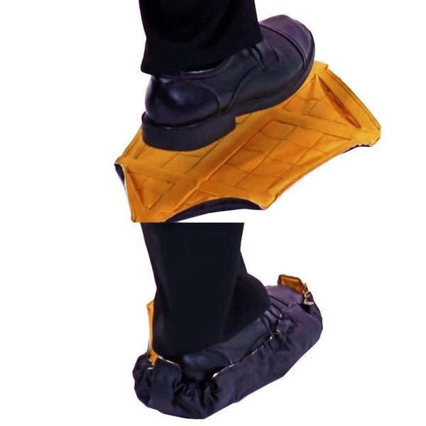 1 Pair Reusable Automatic Overshoe Shoe Covers Sock Fast Hand Free AUTO Package