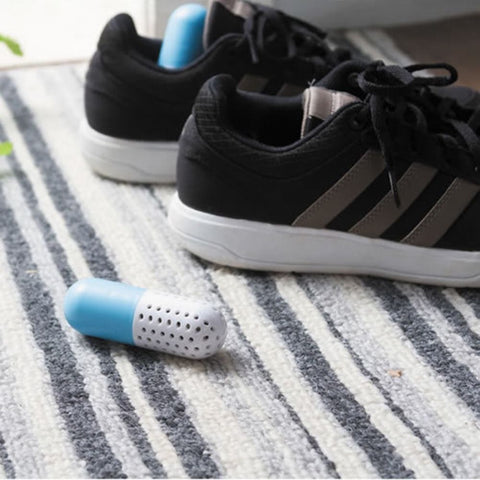 Shoes Smell Remover Deodorizer Sterilizer Odor Germs Eliminator Capsule 4 Pcs