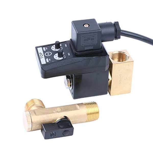Automatic Digital Power Timer Air Tank Water Moisture Drain Valve for Compressor