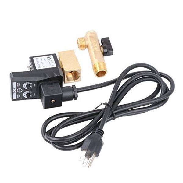 Automatic Digital Power Timer Air Tank Water Moisture Drain Valve for Compressor