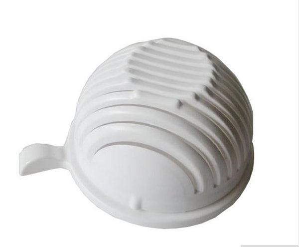 Plastic Salad Cutter Bowl Easy Salad Maker Fruit Vegetable Chopper Kitchen Tool