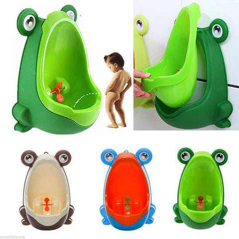 Frog Kids Potty Toilet For Child Boys unrinates Trainer Bathroom Training Urinal