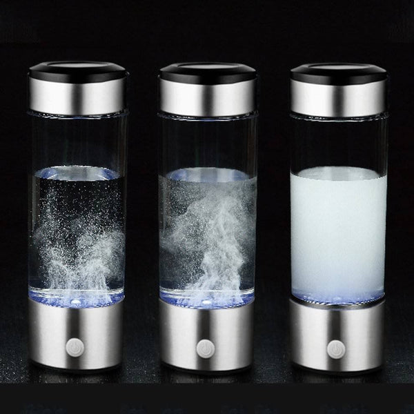 Healthy Hydrogen Rich Water Ionizer Make Cup Generator 380 ml Bottle USB Filter