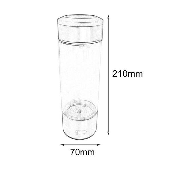 Healthy Hydrogen Rich Water Ionizer Make Cup Generator 380 ml Bottle USB Filter