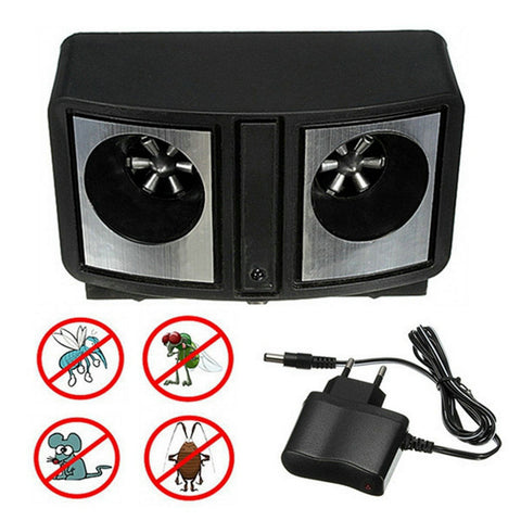 Dual Sonic Ultrasonic Pest Repeller Rats Mice Mosquito Insect Control Repellent