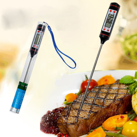 10 pcs BBQ Kitchen Digital Probe Cooking Thermometer Food Temperature Temp Sensor