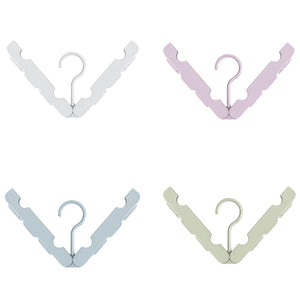 4X Foldable Travel Hotel Plastic Drying Clothes Hanger for Underwear Shirt Socks
