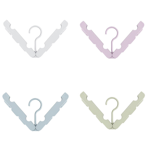 4X Foldable Travel Hotel Plastic Drying Clothes Hanger for Underwear Shirt Socks