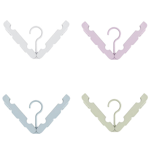 4X Foldable Travel Hotel Plastic Drying Clothes Hanger for Underwear Shirt Socks