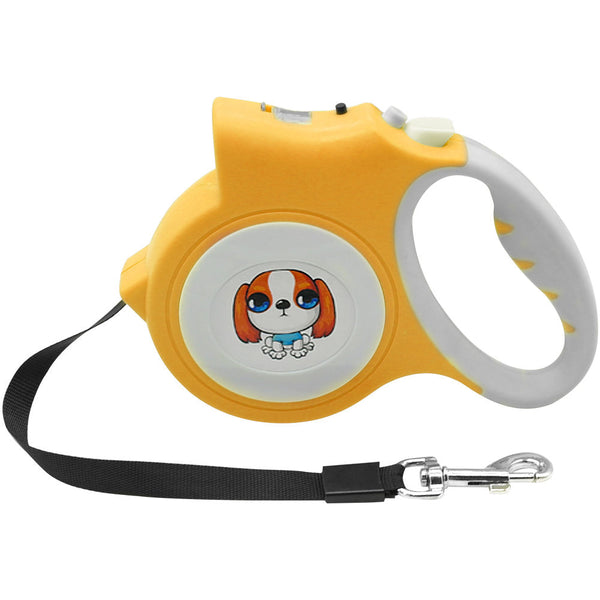 5 Meter Retractable Night Safety Dog Lead Light Extendable Puppy Auto Leash Belt