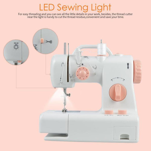 Electric Sewing Sew Machine Automatic Dual Speed Double Thread Stitching Pedal