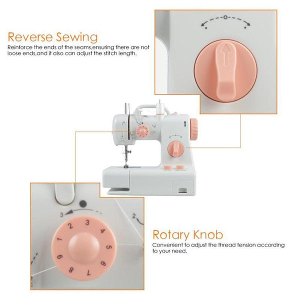 Electric Sewing Sew Machine Automatic Dual Speed Double Thread Stitching Pedal
