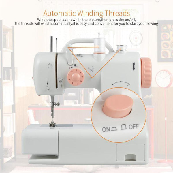 Electric Sewing Sew Machine Automatic Dual Speed Double Thread Stitching Pedal