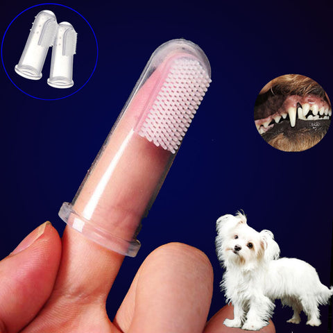 9 pcs Soft Finger Clean Tooth Brush Toothbrush Pet dog Cat Teeth Cleaning Care