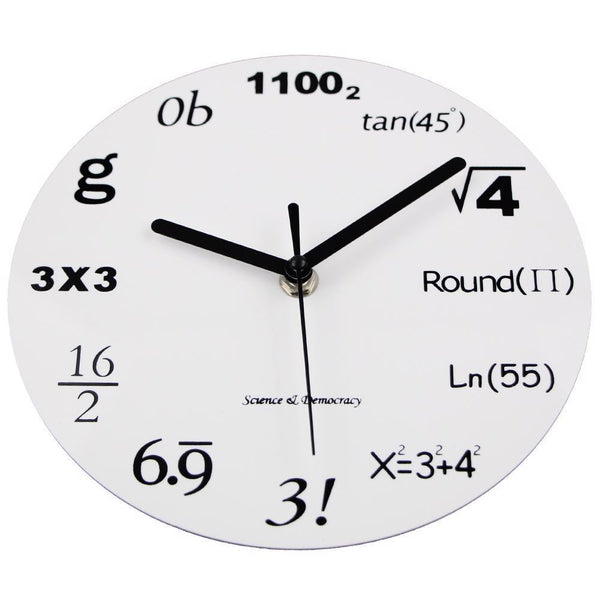 Innovative Wall Clock Modern Design Mathematic Maths Equation Wall Clock Decor